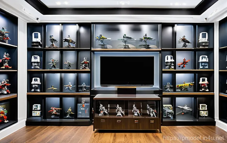 프라모델 수집의 경제학 - A vibrant and lively scene inside a modern, spacious model kit store or a specialized hobby conventi... 프라모델 수집의 경제학 - A vibrant and lively scene inside a modern, spacious model kit store or a specialized hobby conventi...