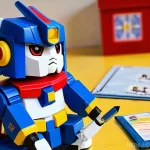 Home 11 디자이너 컬렉션 프라모델 - **Prompt 1: A Joyful First Build**
"A cozy, well-lit desk scene featuring an adult, gender-neutr...